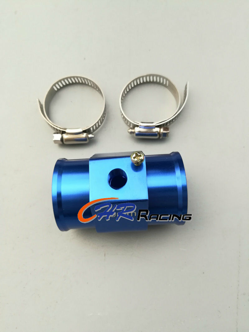 36MM 1.42" Water Temp Gauge Radiator Sensor Adaptor Attachment Aluminum Blue - CHR Racing