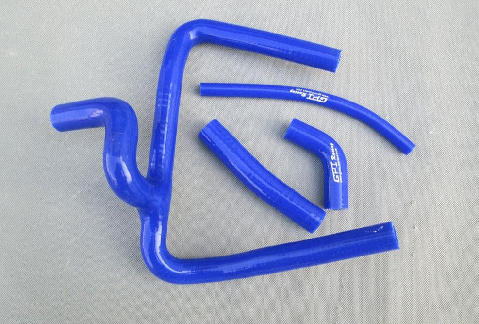 FOR Honda CR250 CR250R silicone radiator Y hose 2002-2008 2003 2004 2005 06 BLUE - CHR Racing