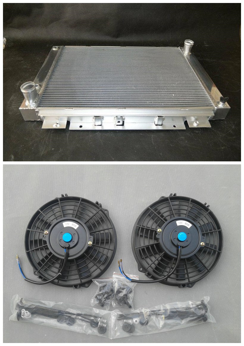 NEW Aluminum Radiator + Fans For Ford Thunderbird V8 390 427 428 6.4L 7.0L 1964 1965 1966 64 65 66