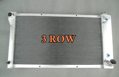 3 ROW Aluminum Radiator For 1967 -1972 68 Chevy C10 C20 K10 K20 K30+ SHROUD+FANS - CHR Racing