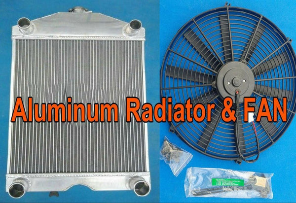 Aluminum Radiator &Fan for Ford 2N / 8N / 9N tractor w/flathead V8 engine Manual - CHR Racing