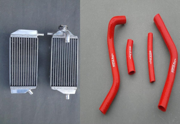 FOR ALUMINUM RADIATOR AND HOSE YAMAHA YZ250F YZF250 2014 2015 2016 RED - CHR Racing