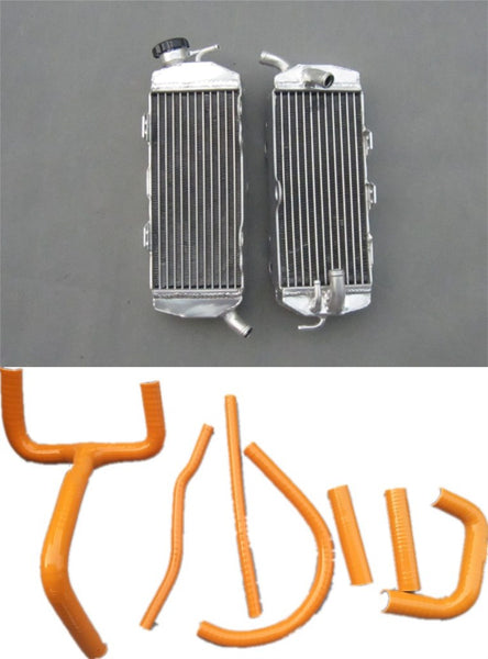 L&R Aluminum Radiator & Orange or Black Hose for KTM LC4 LC 4 / 620 625 640 660